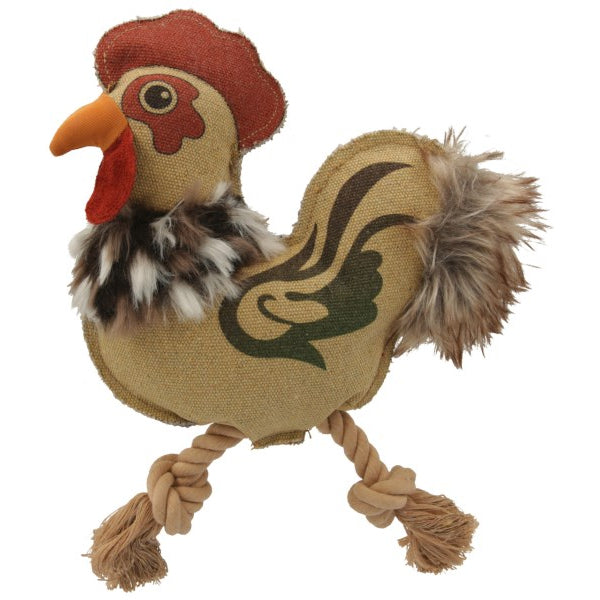Gallo de juguete para perros.
