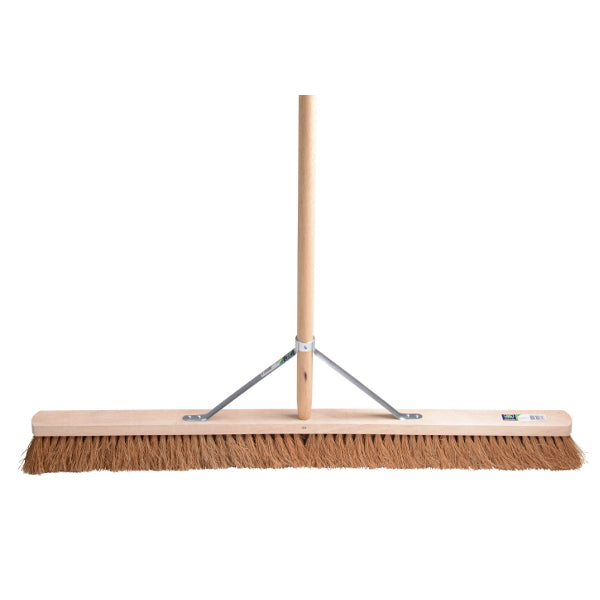 Mm eurotool productos barredor de suelo fsc 100cm madera coco mm con mango 160cm