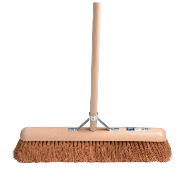 Mm eurotool productos barredor suelo habitación fsc 50cm madera coco mm con mango 150cm