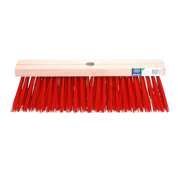 Mm eurotool producten bezem fsc 41cm kunstvezel rood mm