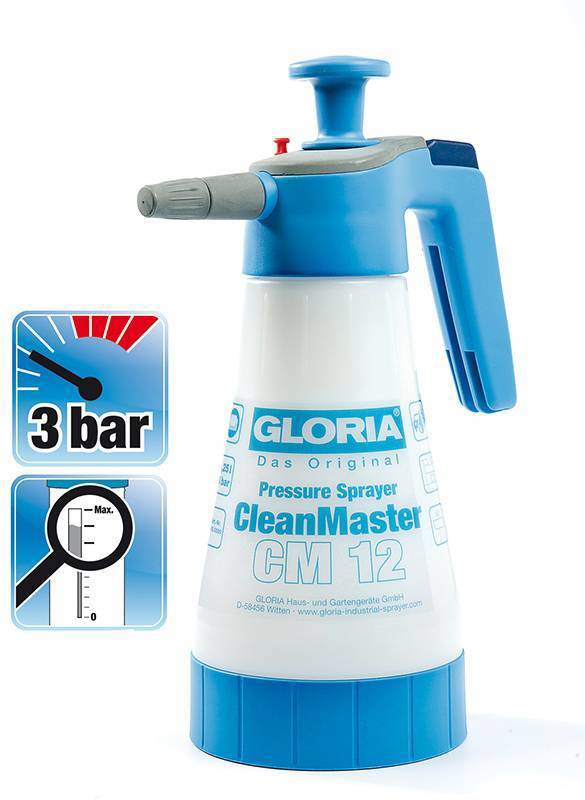 Pistola a pressione Gloria clean master cm12 125 litri