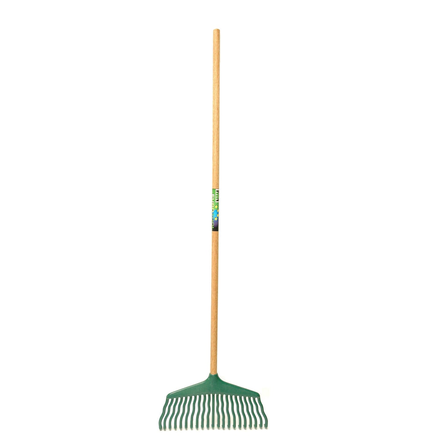 Mm eurotool rastrillo de césped mm plástico con mango 130cm