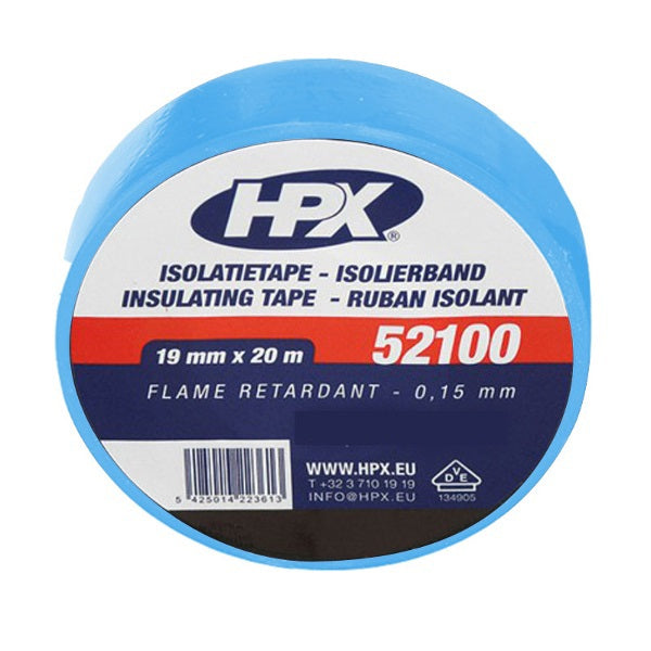 Nastro isolante in pvc HPX vde | blu | 19mm x 20m - il1920 - 10 pezzi - il1920