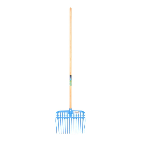 Mm eurotool productos tenedor para higos plástico mm azul aciano mango de madera 140cm