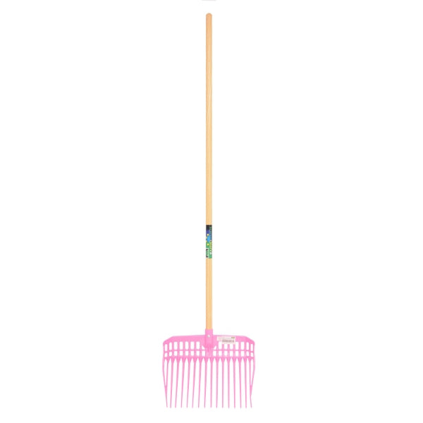 Mm eurotool productos tenedor para higos plástico mm rosa mango de madera 140cm