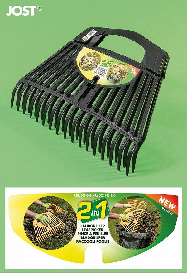 Juego de pinzas para hojas eurotool mm 2 en 1 pp negro