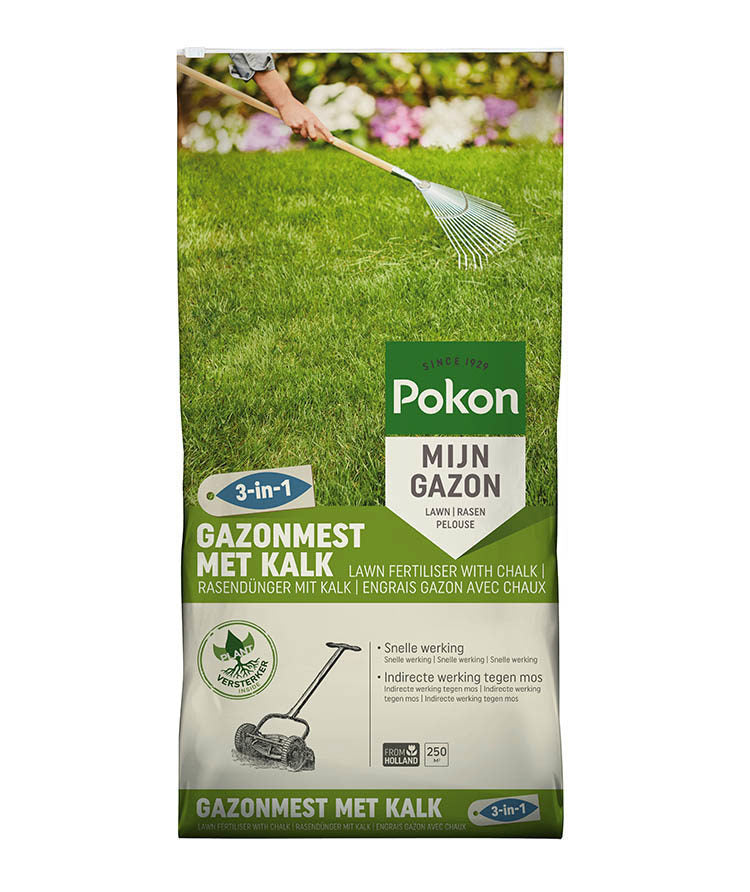Concime per prato Pokon con calce 16,8 kg per 250 m² - 7686990400