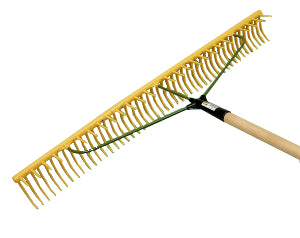 Rastrello polygrass mm eurotool 32td con manico 160cm