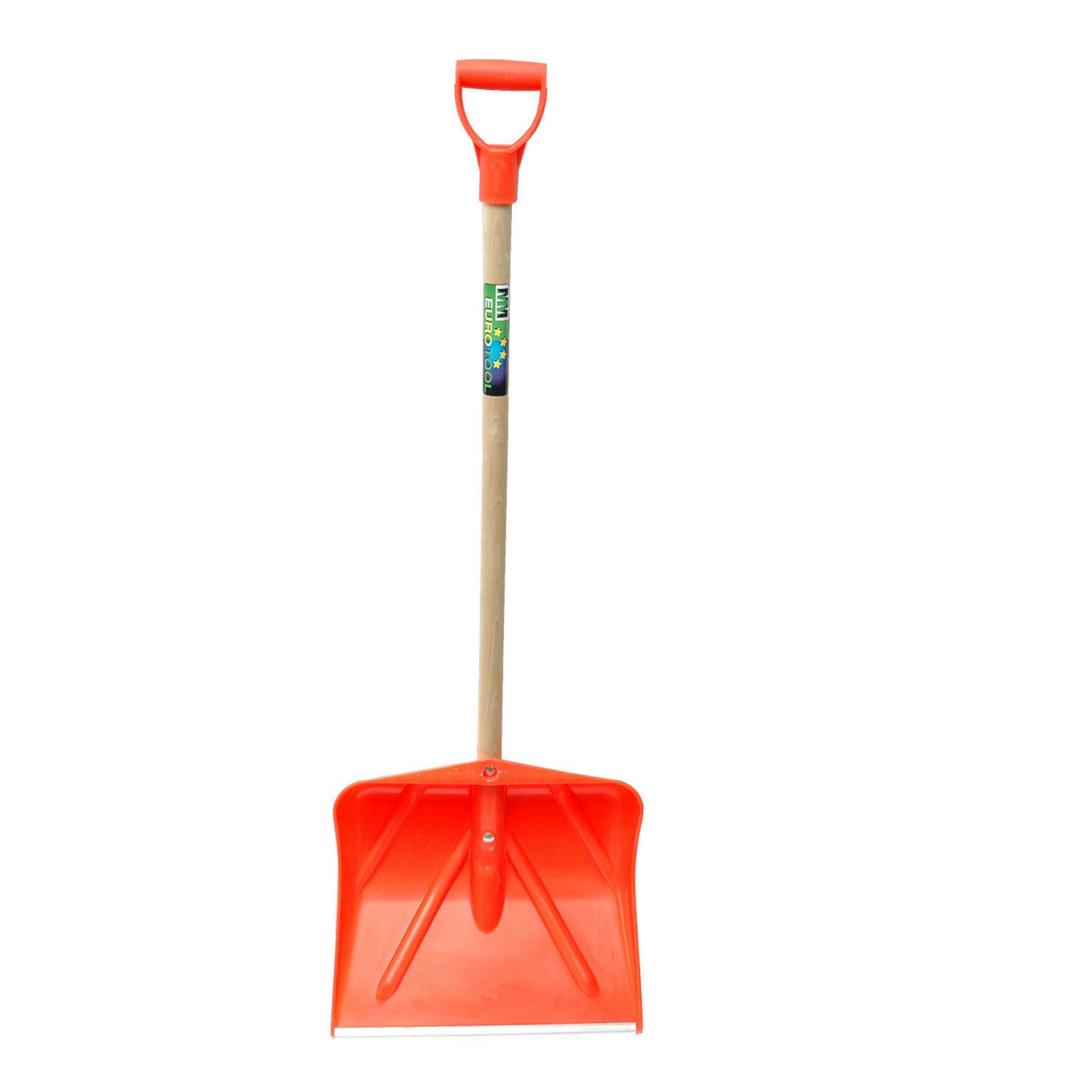 Pala quitanieves mm plástico naranja 45cm mango d