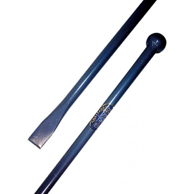 El punzonador blanco alrededor de 120 cm de perilla y cincel dewhite