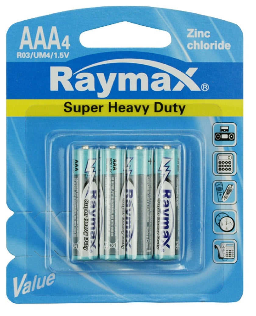 Batteria Raymax penlite mini r03 zinco aaa15v %c3%a0 4 pz
