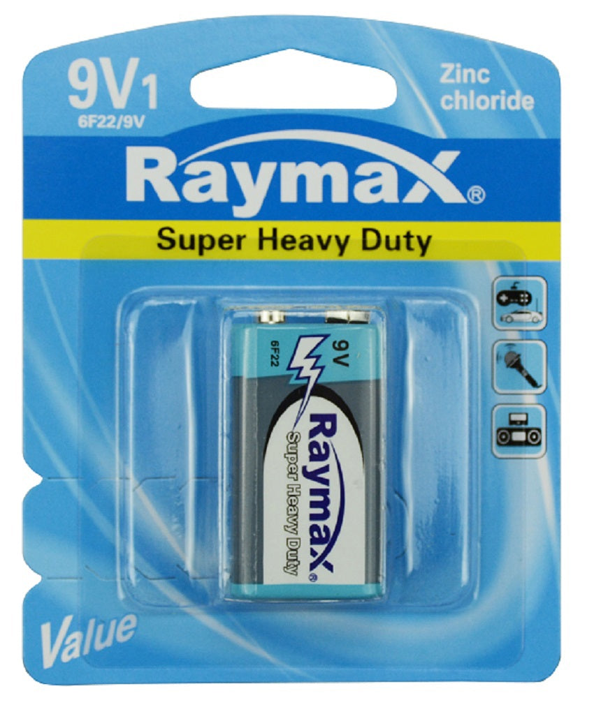 Batteria Raymax 6f22p zinco e 9v x1pz