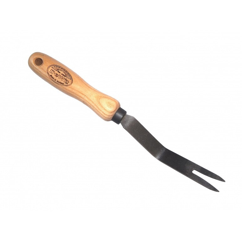 El tenedor deshierbe orgánico blanco mango de fresno 14cm dewhite