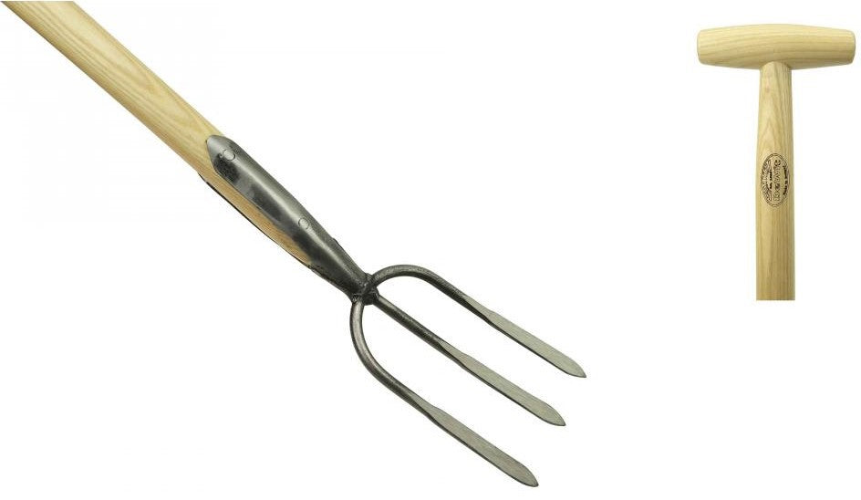 De wit producten tuinvork 3 tands essen steel 900mm dewit
