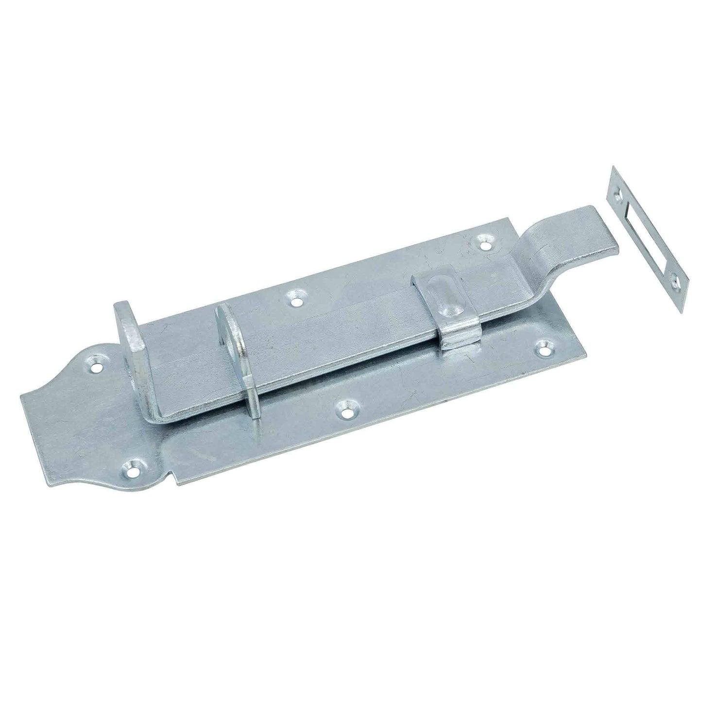 Corredera para candado Waelbers con codo 200mm galvanizado azul