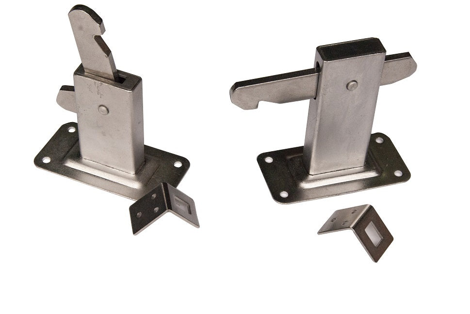 Soporte de puerta Waelbers modelo de pared acero inoxidable
