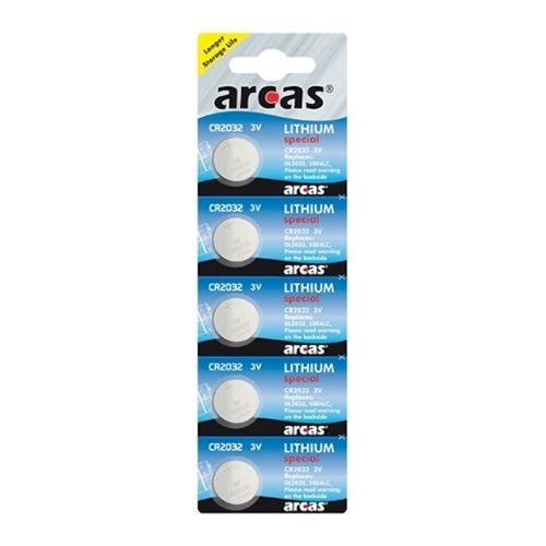 Schermata batteria Europa Arcas Batteria Litio CR2032 3V, 5st.