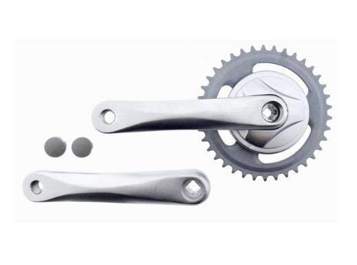 Guarnitura Vinty 38t ⅛ 170mm jis alluminio argento
