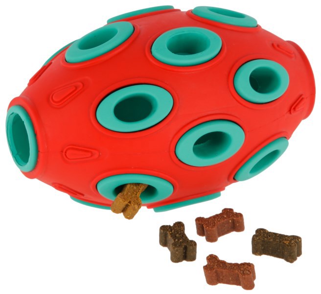 Producten rugby toyfastic te vullen rood turkoois 12 x 7 5 cm