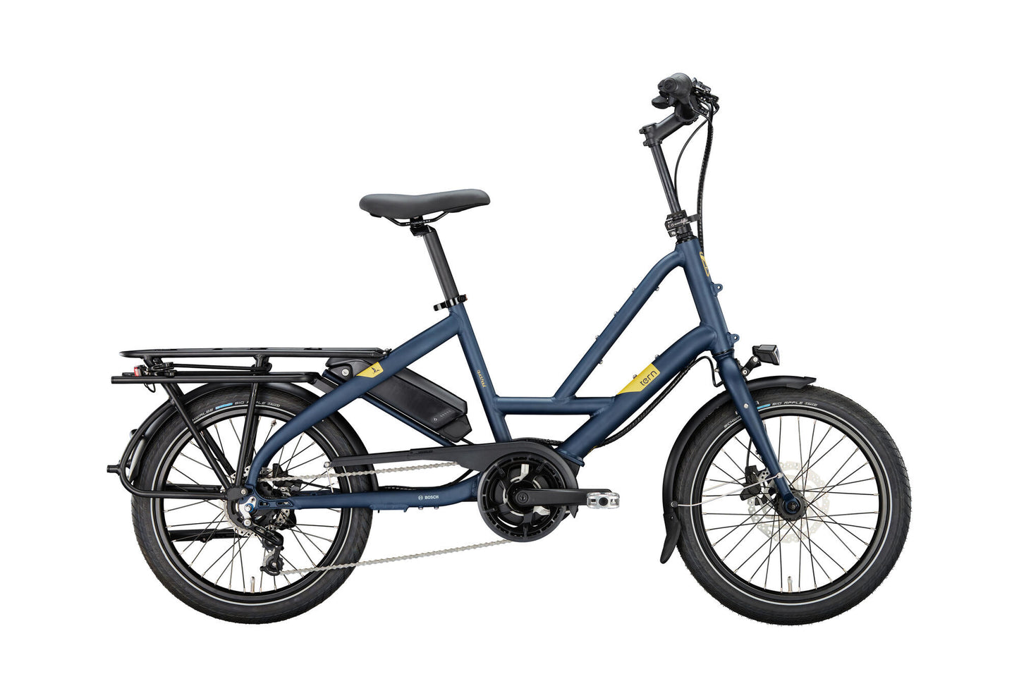 Tern Electrical Compact Bike Quick Hul P5i (#1) Ebike Quick Haul 5sp Midnight Blue
