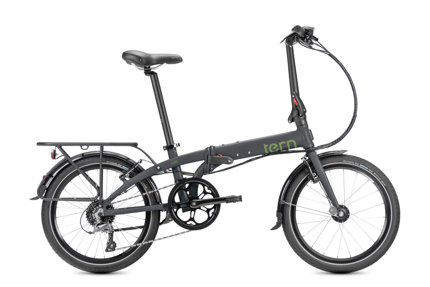 Enlace de bicicleta plegable de Tern D8 (#1) Enlace de bicicleta D8 8sp Satin Iron Grey