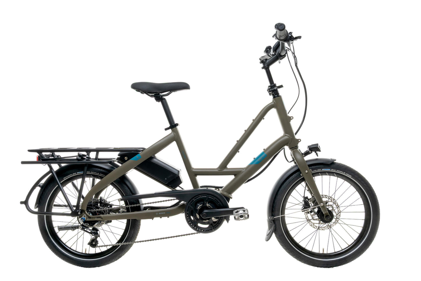 Tern Electrical Compact Bike Quick Haul P9 (#1) Ebike Quick Haul P9 9sp Moss marrón