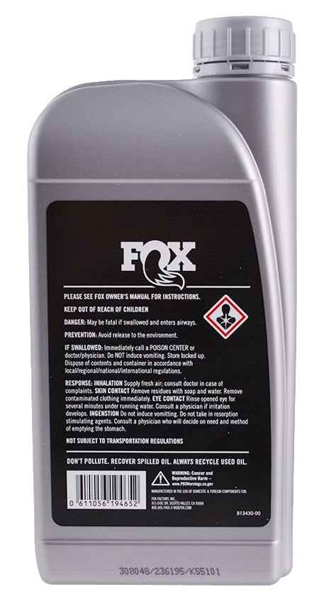 Líquido de suspensión fox racing shox 4wt 1000ml