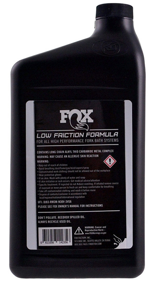 Fox racing shox am bagno d'olio 32oz oro 20wt