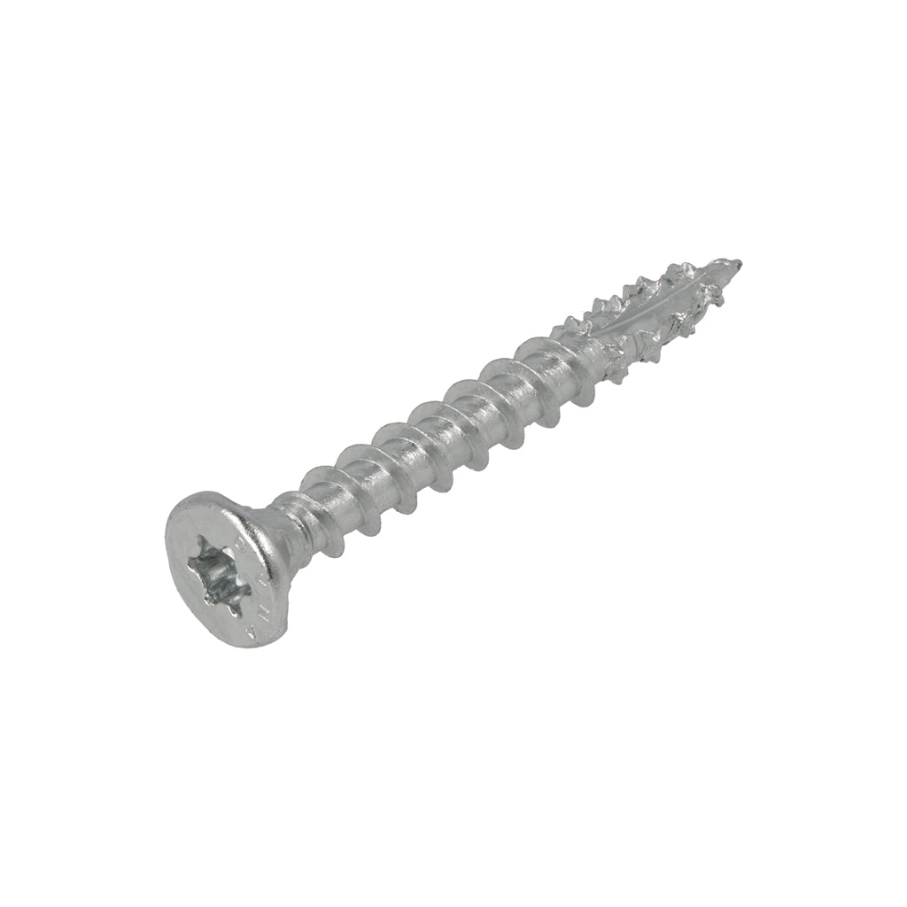 Vite da costruzione Dynaplus zincata testa svasata tutto filetto + punta tagliente torx tx30 6,0x50 | 100 pezzi - 0281.01.49901