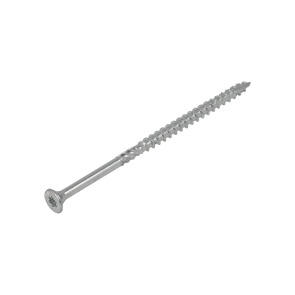 Tornillo de construcción Dynaplus galvanizado cabeza plana rosca completa + punta de corte torx tx30 6.0x40 | 100 piezas - 0281.01.49601