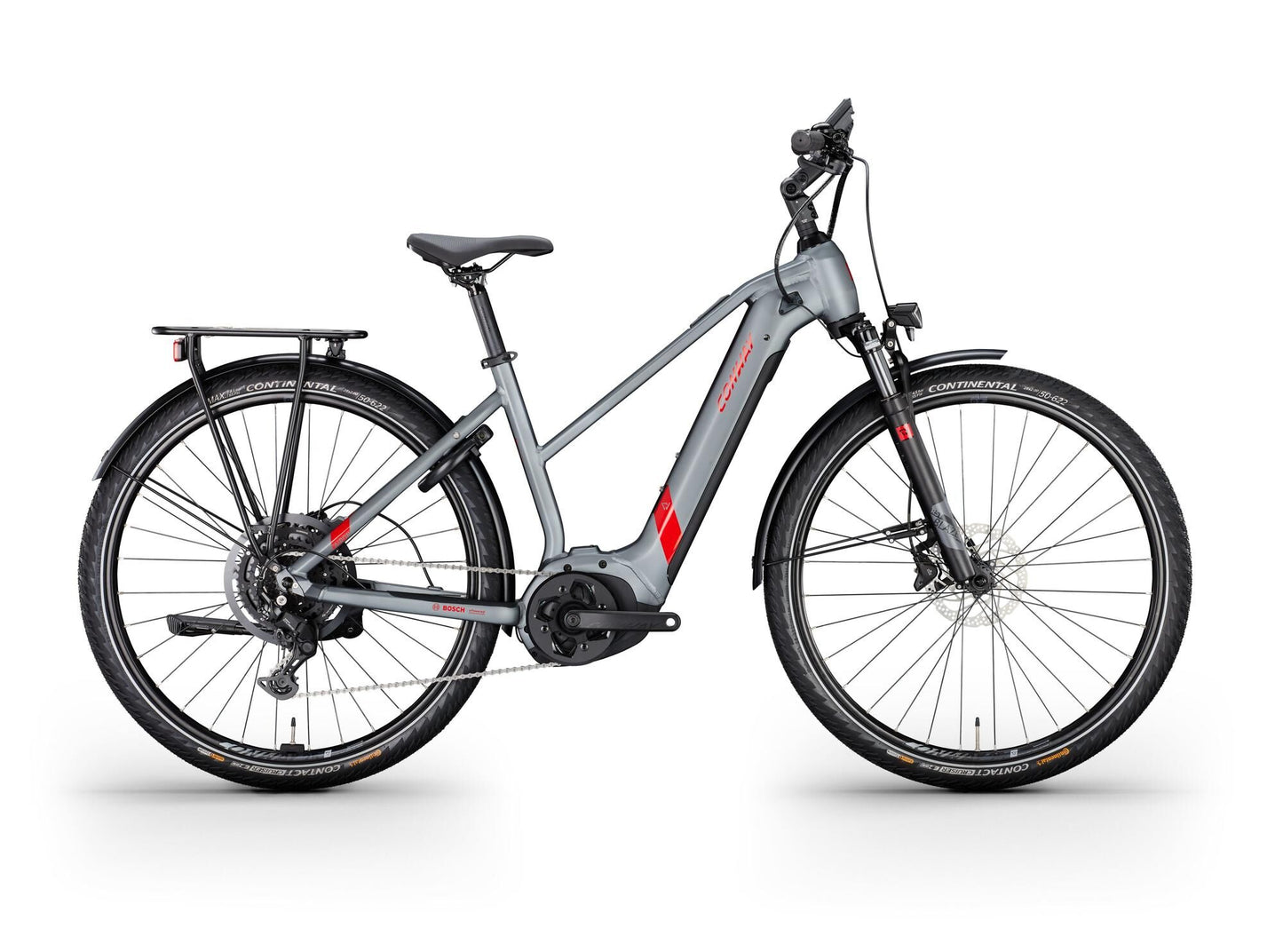 CONWAY ELECTRIC TREKKING BIKE Cairon T 2.0 625 SE (#1) Ebike Conw. Ciaron T 2.0 625 SE 28 46 9sp Gr. rosso