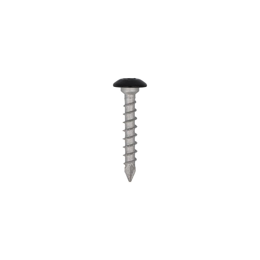 Tornillo herraje jardin dynaplus ar-plata ovk rosca completa cabeza negra torx tx30 6.0x40 | 50 piezas - 0288.08.49604