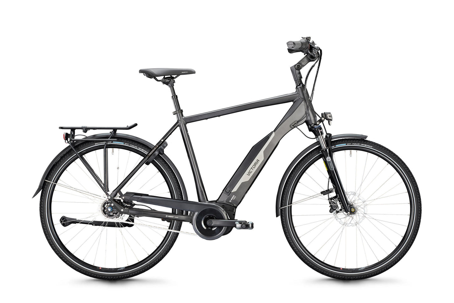 Victoria Electric Trekking Bike Tresalo 3 (#1) Ebike Vic.Tresalo 3 28 58 Diam. 7sp FW Anth.matt