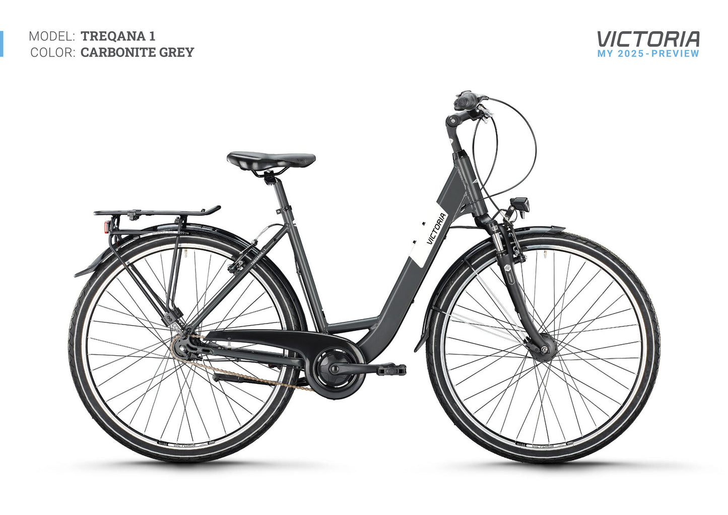 Victoria bici da trekking treqana 1 (#1) ruota treqana 1 28 50 wave 7gg carb. grigio