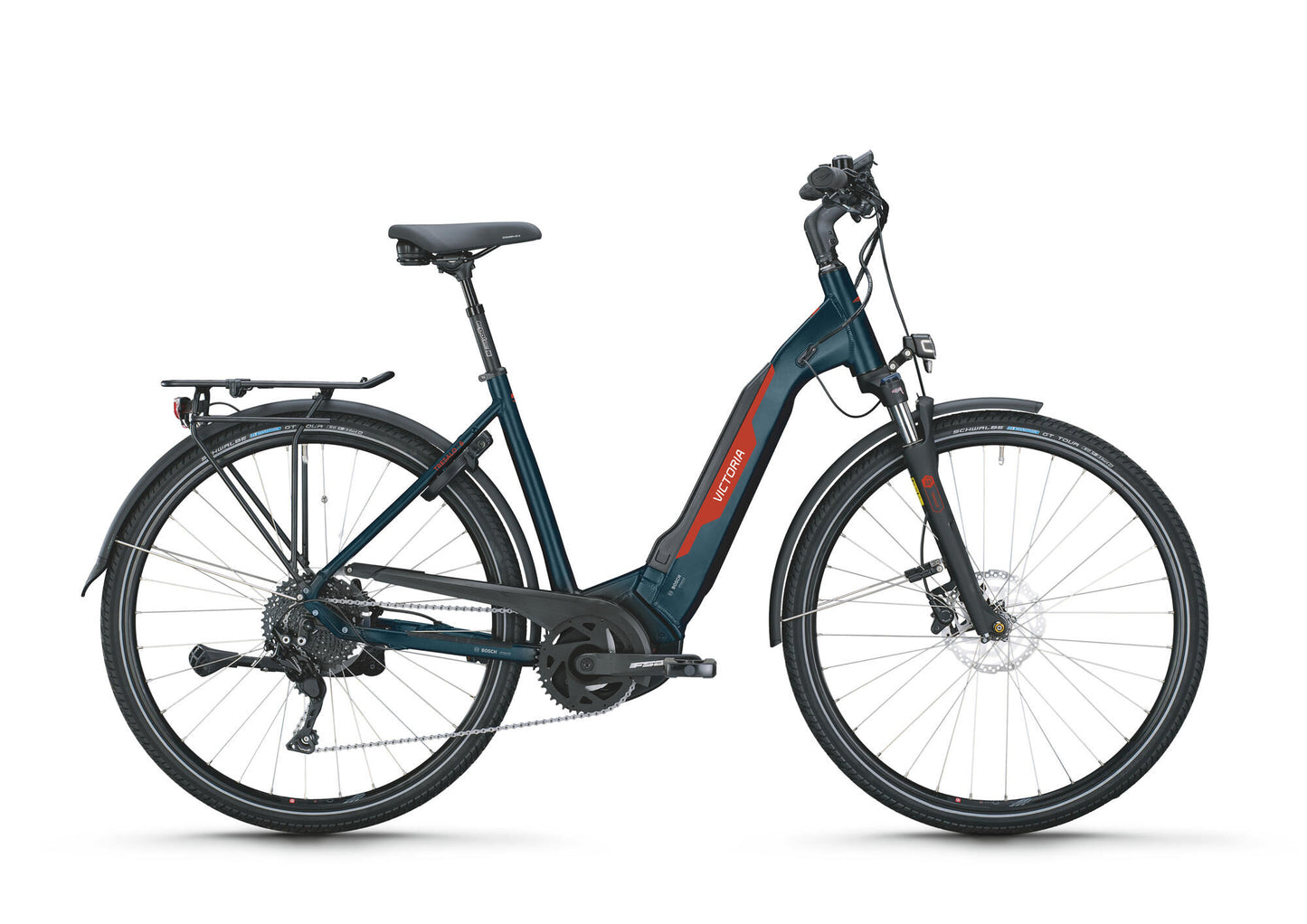 Bicicleta eléctrica de trekking victoria tresalo 6 (#1) ebike vict. tresalo 6 28 52 10sp onda azul