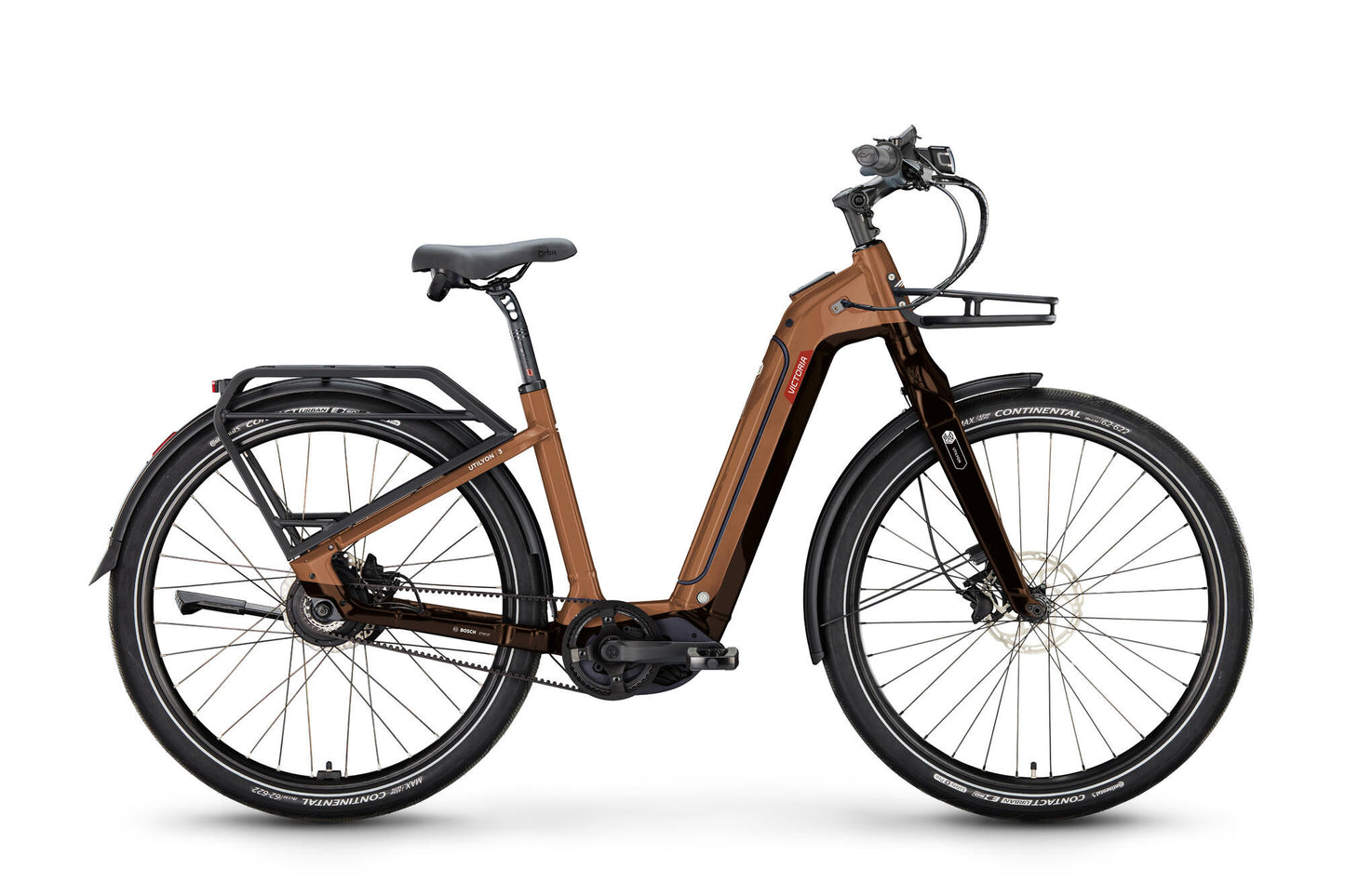Bicicleta eléctrica urbana Victoria utilyon 3 (#1) ebike vict. utilyon 3 28 52 aprox. color marrón wave