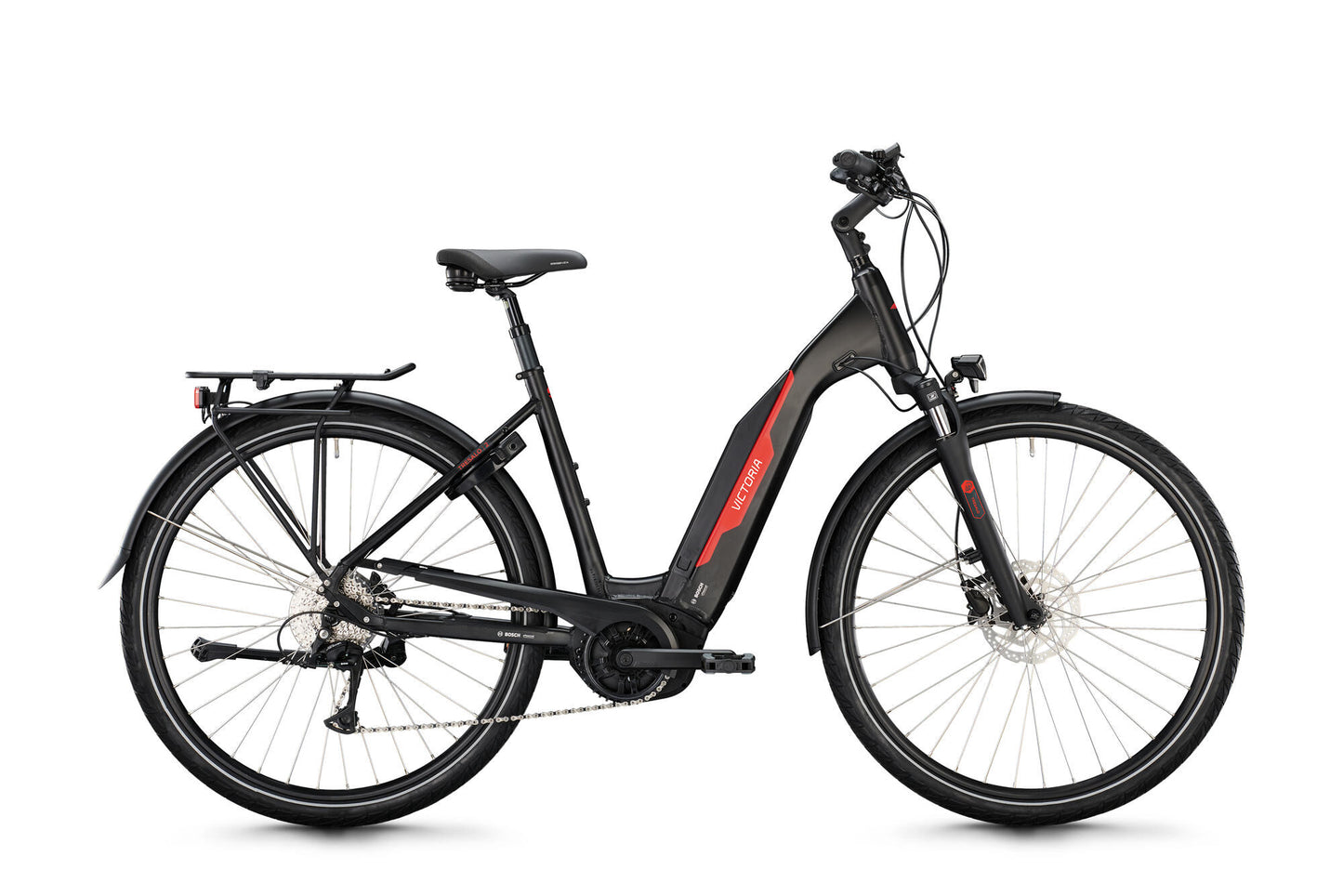 Victoria Electric Trekking Bike Tresalo 2 (#1) Ebike Vict. Tresalo 2 26 45 9sp ondas negras