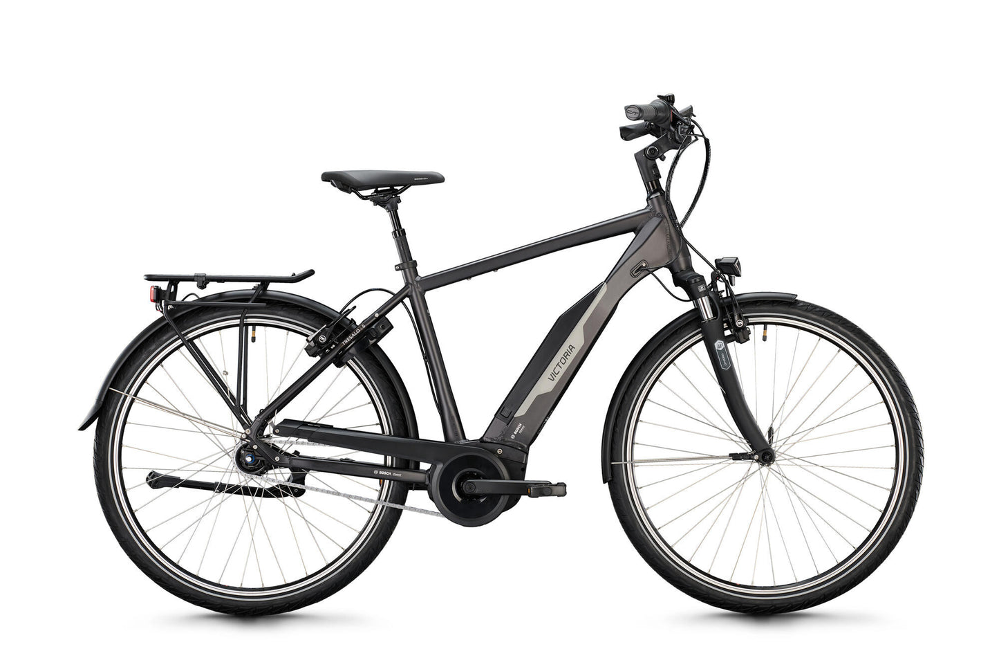 Victoria Electric Trekking Bike Tresalo 5 (#1) Ebike Vict. Tresalo 5 28 48 7sp Grey