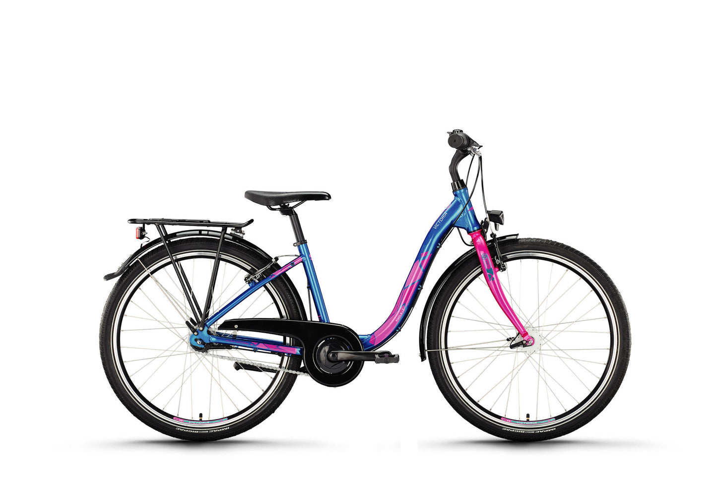 Bicicleta juvenil victoria eqola 7 mod. Moto 24 vict.eqola 7 26 44 entrada baja 7v coche.azul