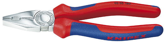 Pinza universale Knipex cromata con manici multicomponente 180 mm - 0305180