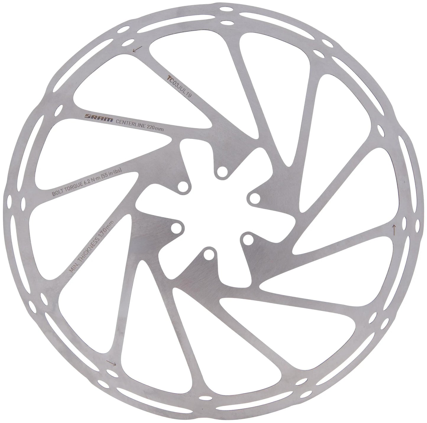 Rotore SRAM Ceterline 220mm