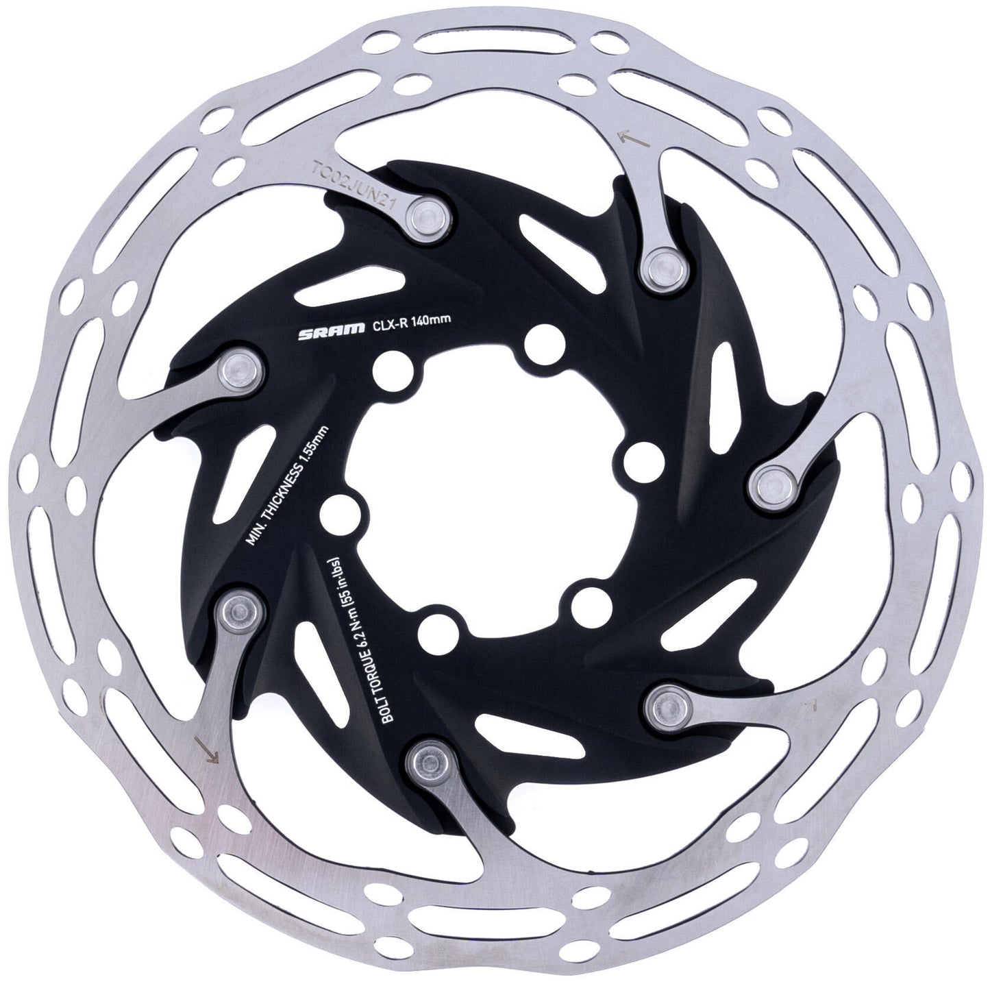 Sram Rotor Centerline XR 6H.Stain.Steel, Alu Spider