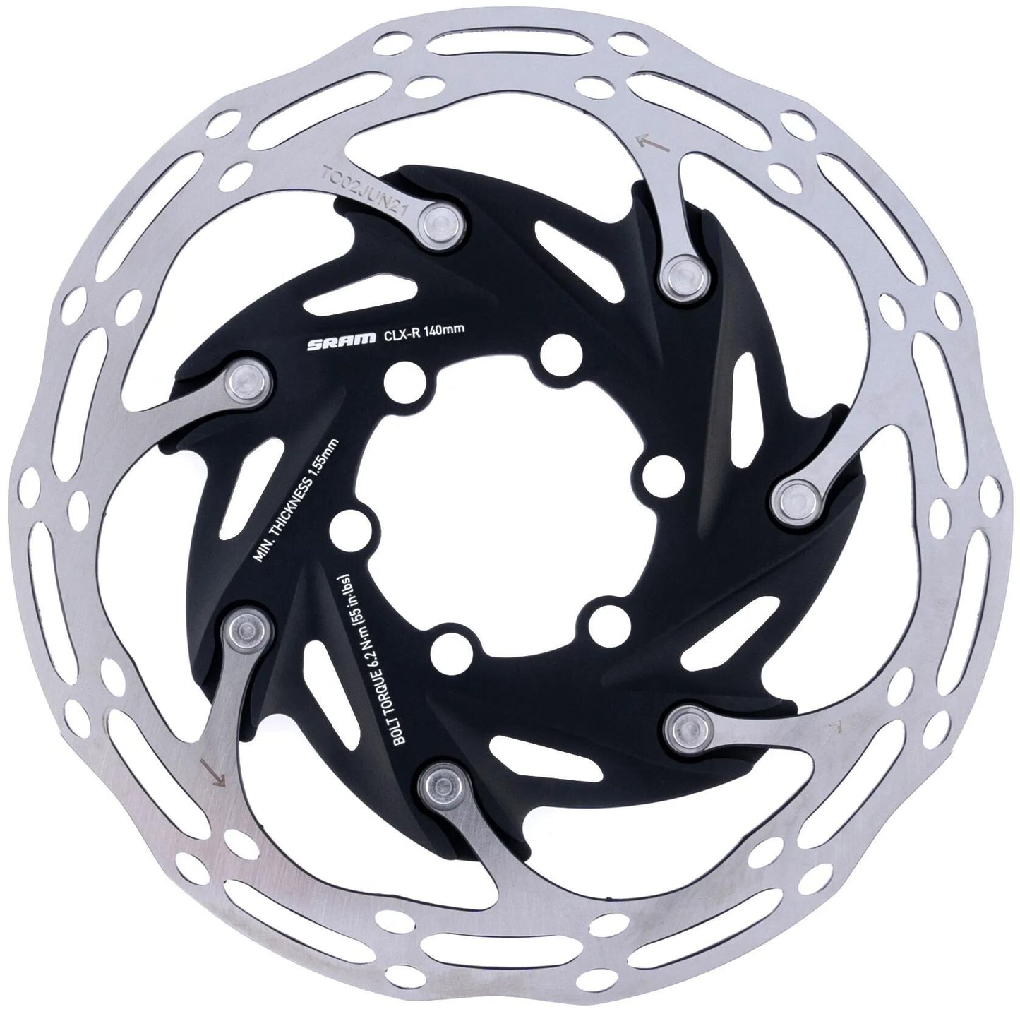 Sram Rotor Centerline XR 6H.Stain.Steel, Alu Spider