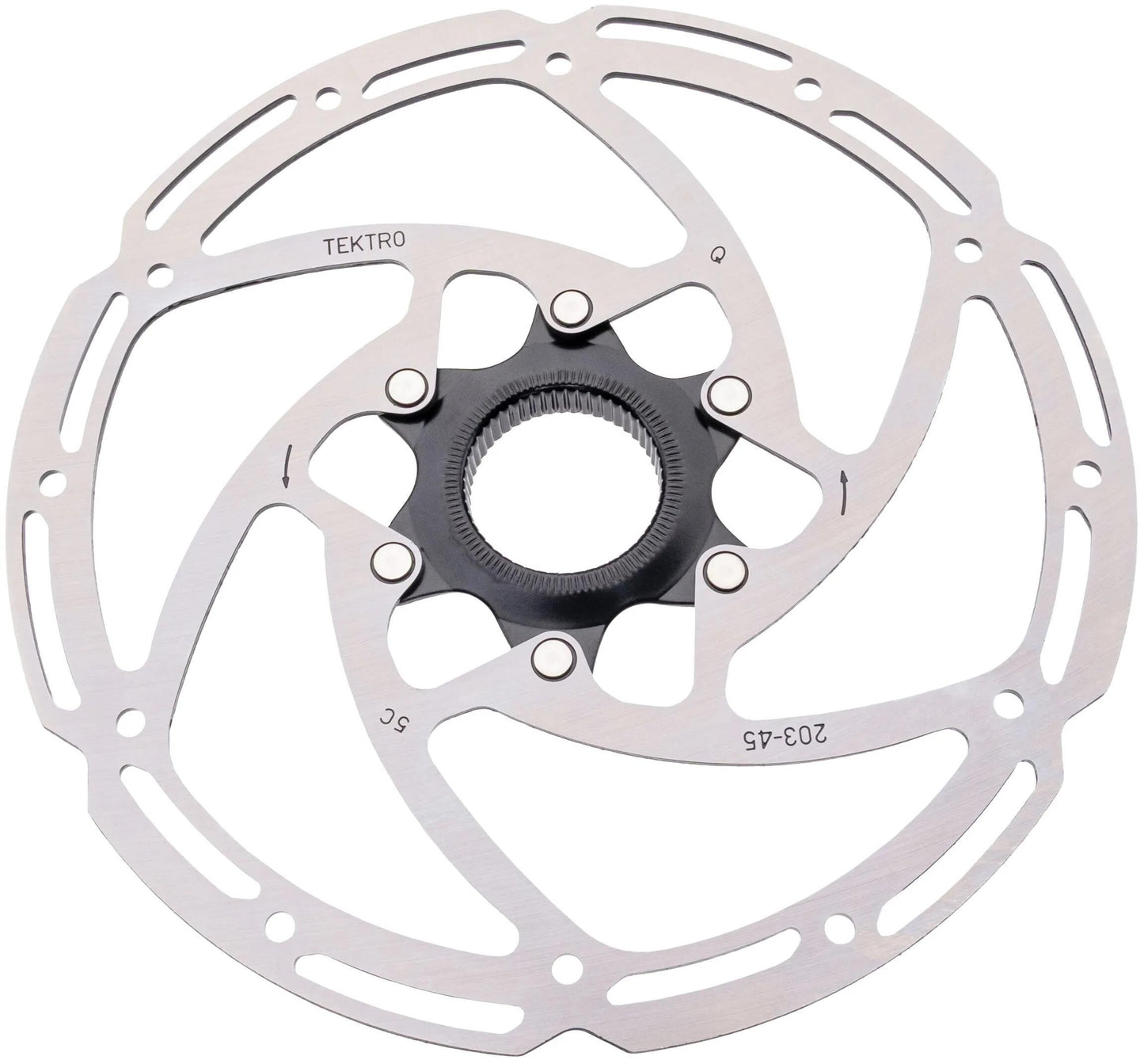 Disco freno Tektro TR-45 rotori freno F.HD-T390 203mmx2.3mm centro L