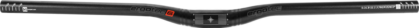 Ergotec Sterzo a bassa barra di riser 31,8 780mm nero