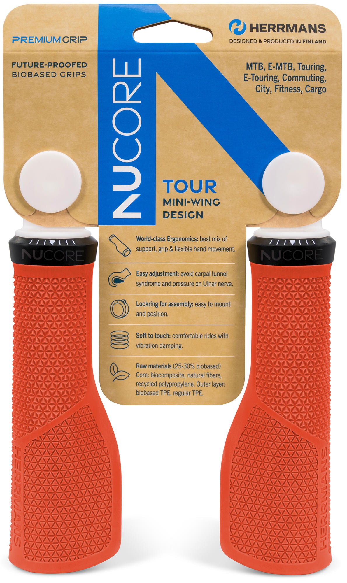 Empuñadura Herrmans Nucore Tour empuñadura Herrmans Nucore Tour 130mm Peak Lava