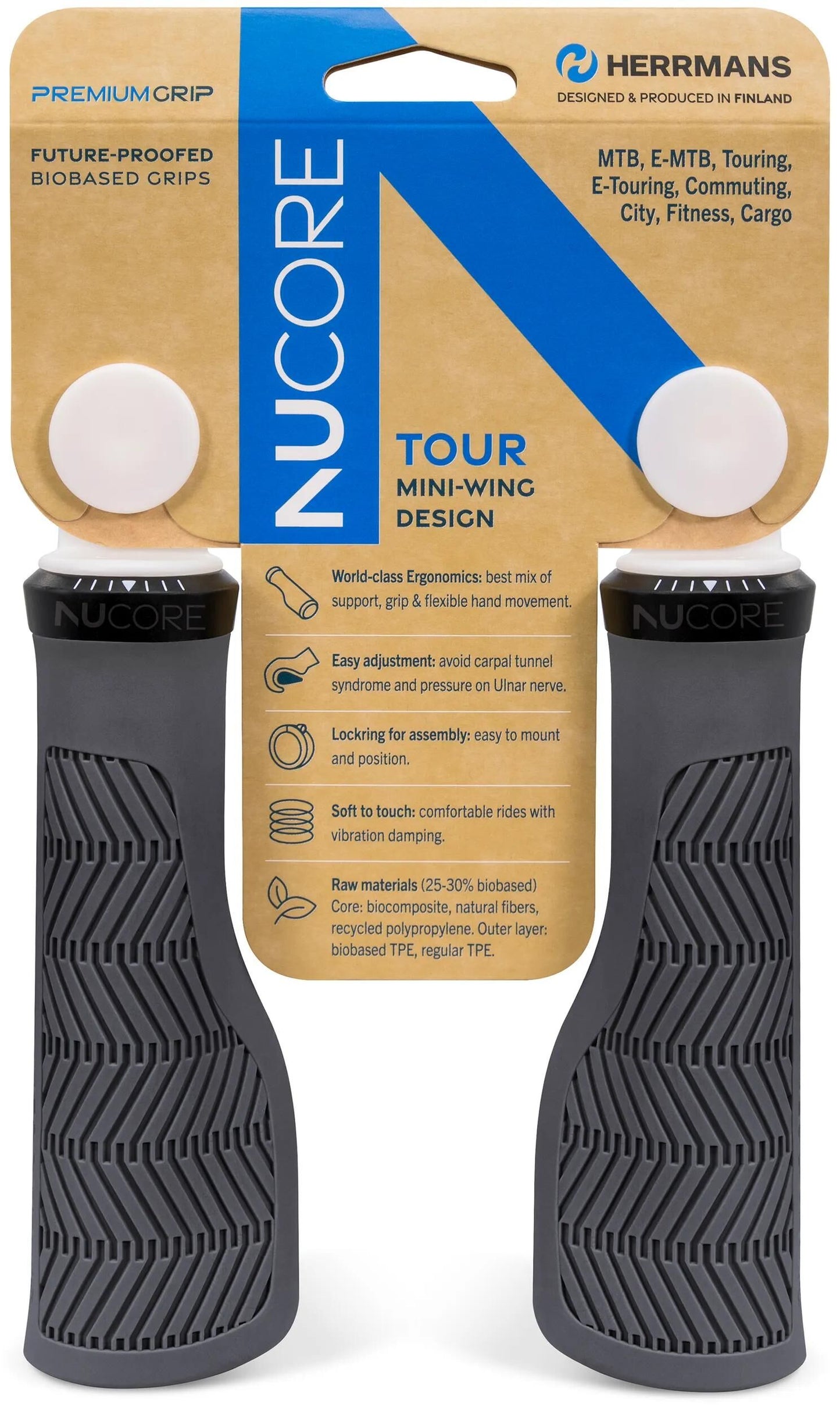 Herrmans maneja la onda del tour de agarre de nucore 130 mm gris