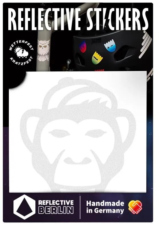 Reflectante Berlin Ref. -Sticker Ref. Berlin Monkey White
