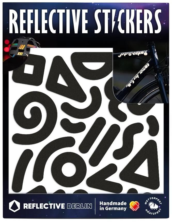 Reflectante Berlin Ref. -Sticker Ref. Berlin Doodle Black