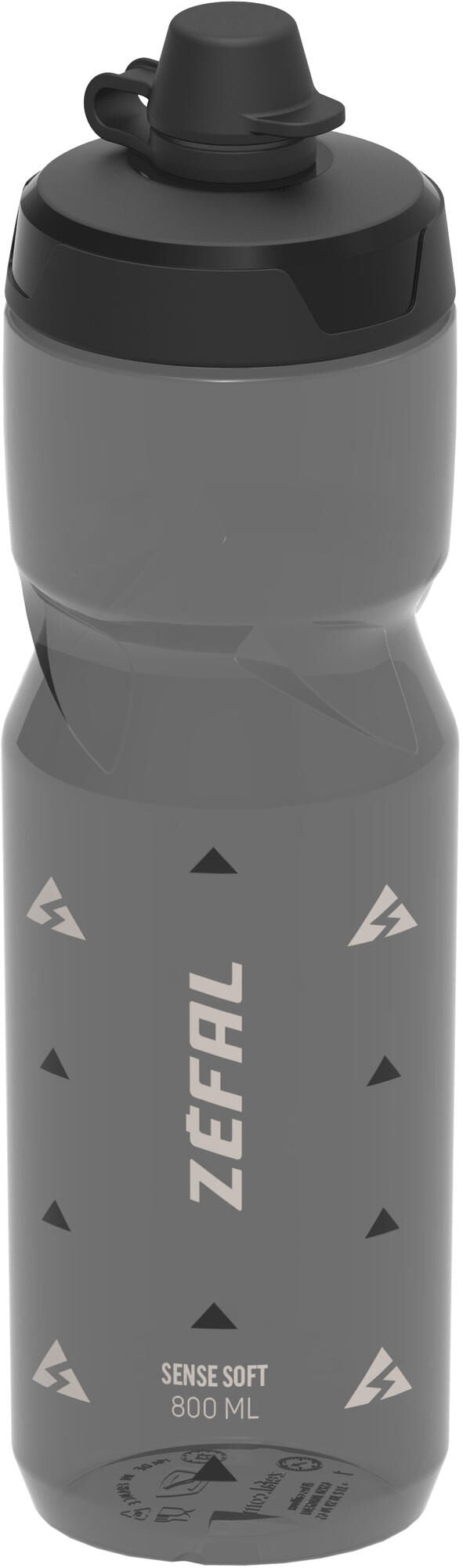 Zéfal Bottle Sense morbido 800 ml senza fango nero